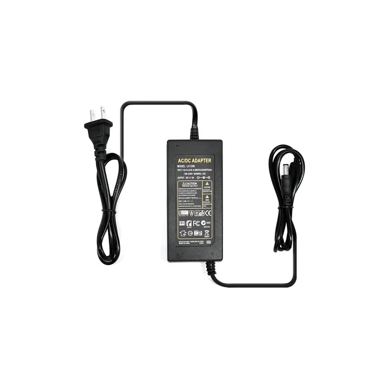 Eliminador 12v 5a Adaptador Fuente 12v 5a Conector 2pzs