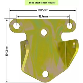 Moker SBC/BBC Frame And Motor Mount Kit - Chevy V8 Solid Steel Frame Mounts Motor For