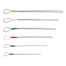 VGongTech Cable Pulling Grip Sock Kit Galvanizing Steel Antislip Pipe Cable Wire Pulling Grips Lassos Set Flexible Eye Mesh Rope Set