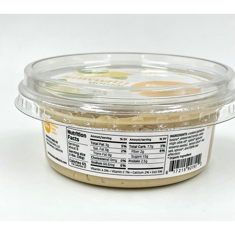 Baba Small Batch Organic Hummus (8 oz, 3 Pack) -