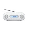 Panasonic RF-TJ10-W FM/AM 2-Band Receiver Hand Crank Charging Radio, White