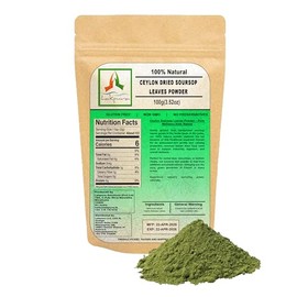Lakpura® Dried Soursop Leaves Powder (100g/3.5oz) Graviola Leaves Ground for Tea (Herbal Use)