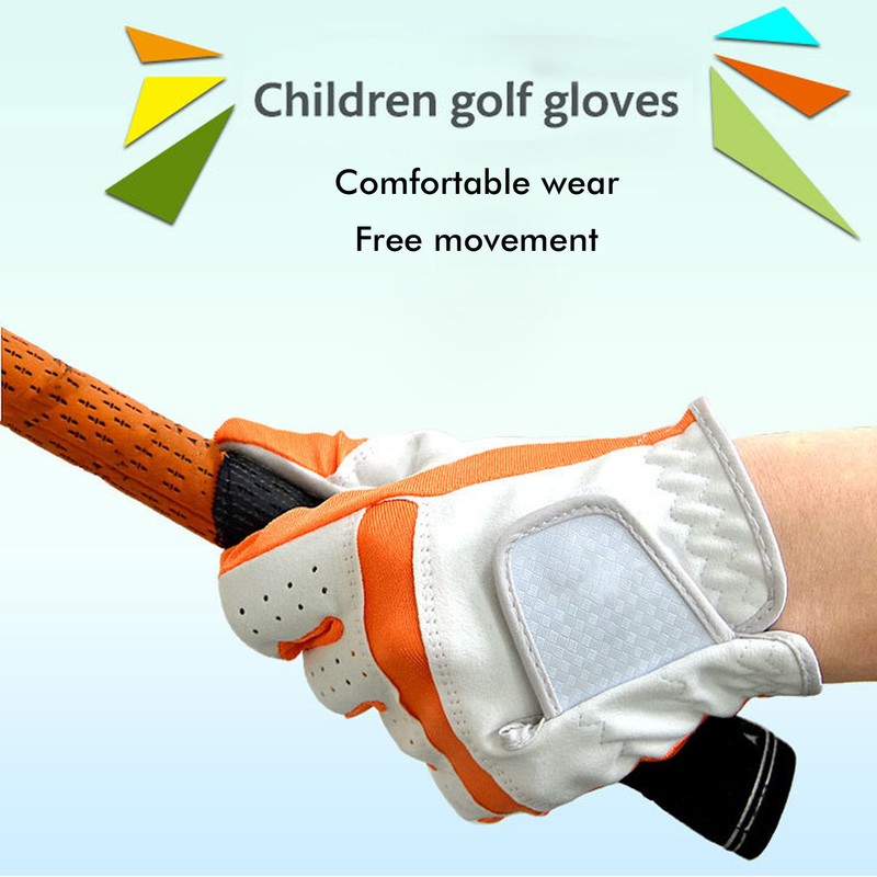 Professional Golf Gloves for Young Children Breathable Fiber Cloth Gloves