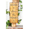 Decorative Wooden Panel with Hanging Bracket, Raw Wood, Various Sizes