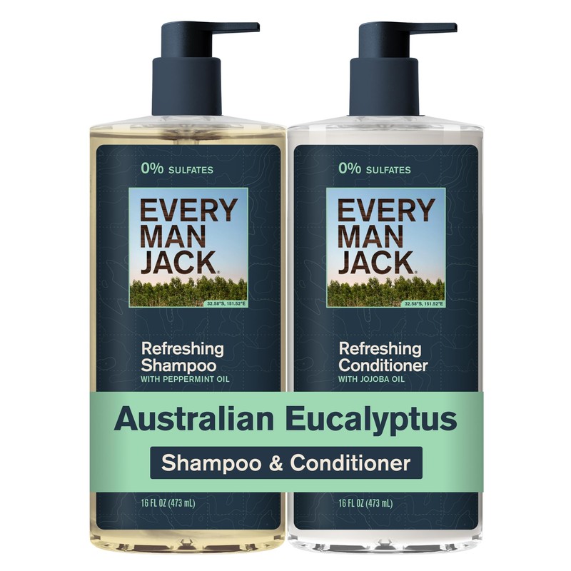 Every Man Jack Men's Shampoo and Conditioner Set - Australian
