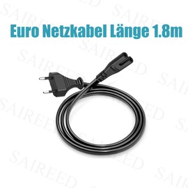 Power Cord Replacement for Marshall Woburn II 2 III 3 Speaker 2 Prong Power Cable 2-Pin C7 Plug Power Cable