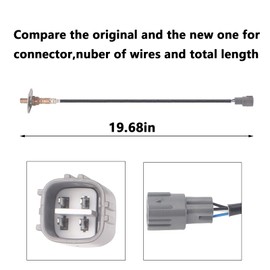 DOSKJOK 234-4162 O2 Oxygen Sensor Upstream Downstream Compatible with Tacoma 2.4L 2.7L 3.4L Tundra 00-02 4Runner Pickup Sequoia T100 2.7L L4 95-98 2Pcs