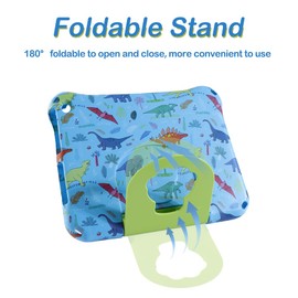 Topevoeon Dinosaur Kindle Fire HD 8 Tablet Case for Kids Boys Light EVA Kids Friendly Fire HD8 Plus 2024 2022 12th Gen Kid-Proof Shockproof Case with Handle Kickstand Boy's Gift