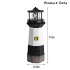 Yenergy Solar Powered Lighthouse Garden Light with Rotating Beacon –