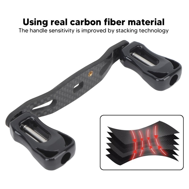 Fishing Reel Handle Carbon Fiber Baitcasting Trolling Reel Rocker Fishing