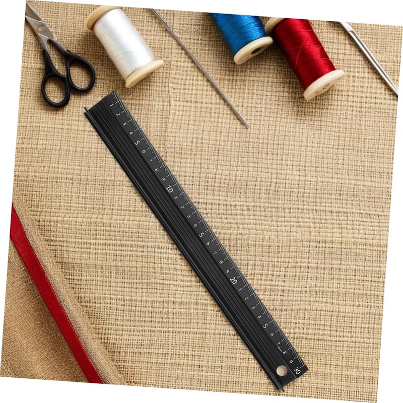 SHINEOFI Precision Metal Craft Ruler Durable Measuring Tool with Scale