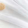 Topfinel Voile Sheer Curtains Linen Structure with Eyelets Translucent Plain