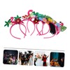 FOMIYES 5pcs Hawaiian Flamingo Luau Headbands with Tropical Palm Leaves