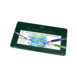 RCECHO® Faber Castell Pencils Watercolour Pencils Water Soluble Tin Box 12 117512 PB380 with RCECHO® Full Version Apps Edition