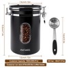 FACIACC Airtight Coffee Canister, 1800ML Stainless Steel Coffee Container with