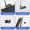 16 PCS Interlocking Flush Mount Bracket Black Stainless Steel Picture