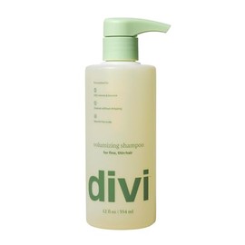 Divi Champú voluminizador para mujeres y hombres - Champú de volumen ligero para cabello fino - Formulado para limpiar, nutrir y equilibrar el cuero c
