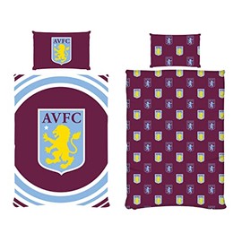 FOCO Aston Villa FC Pulse Single Reversible Duvet