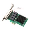 PCIe Network Card 4 Port 1000Mbps Transmission PCI Express 1.1