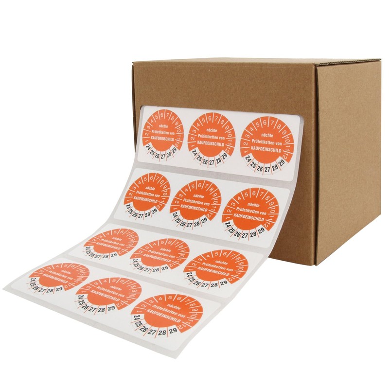 100 x Test Badge 18 mm Test Labels Tested According