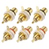 sourcing map RCA to Speaker Wire Connector, RCA Female Zinc