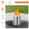 Ralux Portable Stainless Steel Smokeless Fire Pit for Outdoor Adventures