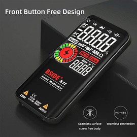 Bside digital multimeter automatic AC DC voltmeter pancontrol LCD display true RMS voltage current resistance frequency continuity capacitance continuity tester CAT II 600V III 300V