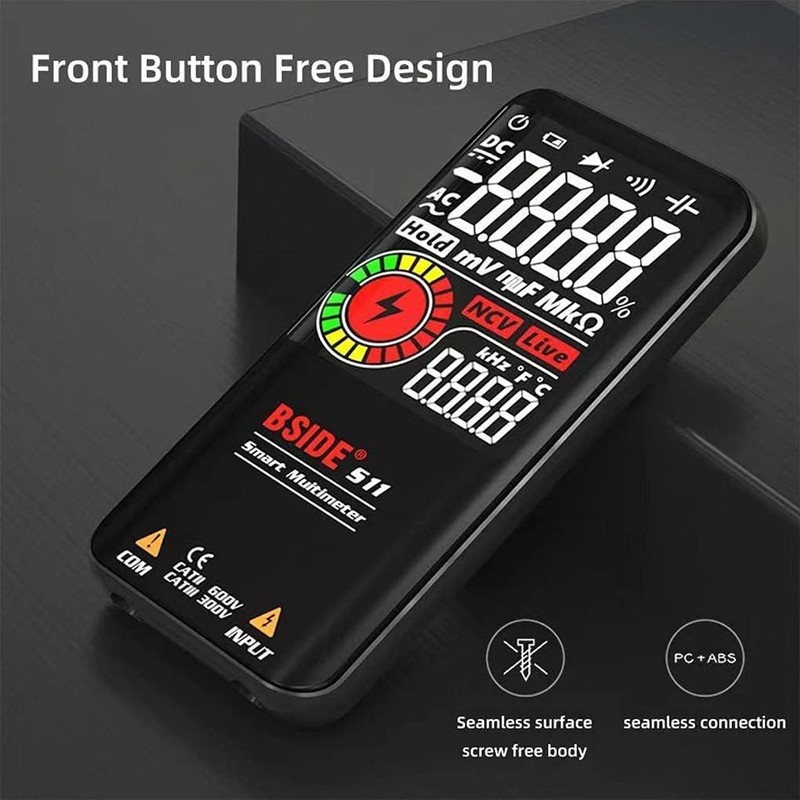 Bside digital multimeter automatic AC DC voltmeter pancontrol LCD display
