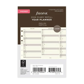 Filofax Pocket Annual Cotton Cr.(E)2026