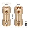 MECCANIXITY 3mm to 5mm Bore Rigid Coupling 20mm Length 9mm