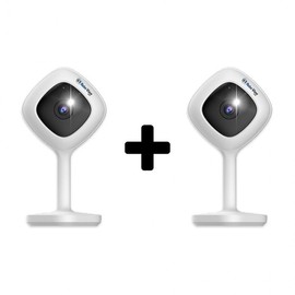 Global I-Net RoboView A2 Mini Home Security Camera (2-Pack) - Perfect for Baby Monitoring & Sound Detection IP Camera