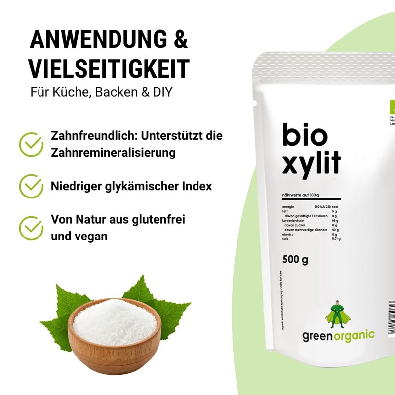Organic Premium Xylite Lower-Carb, Sugar Alternative, Low Calorie, Superfood, Light,