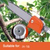 Demasion is 26mm 7 teeth Chain Saw Gearbox Fits for