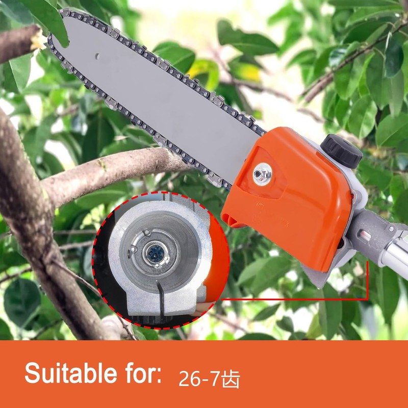 Demasion is 26mm 7 teeth Chain Saw Gearbox Fits for