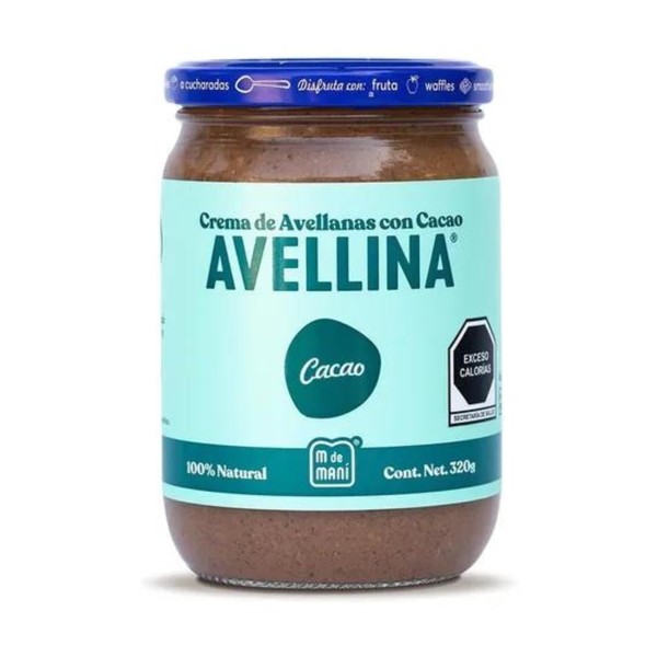 Avellina Crema De Avellanas Con Cacao 320g M De Maní