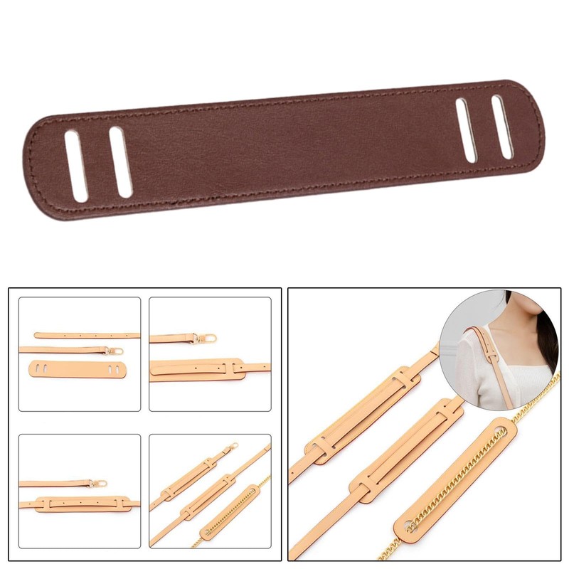 SM SunniMix Leather Shoulder Strap Pad Fixing Thick PU Leather