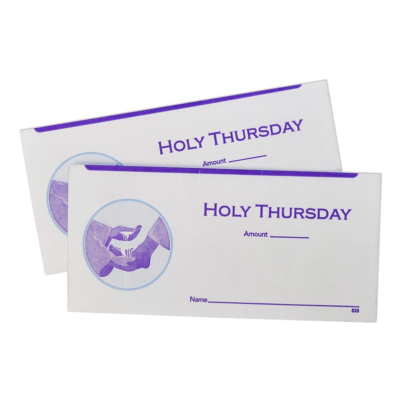 Holy Thursday Offering Envelopes for Church (100)