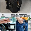 ANHBKAR Leather Keys Sleeve for Broken Car Key Loop Replacement