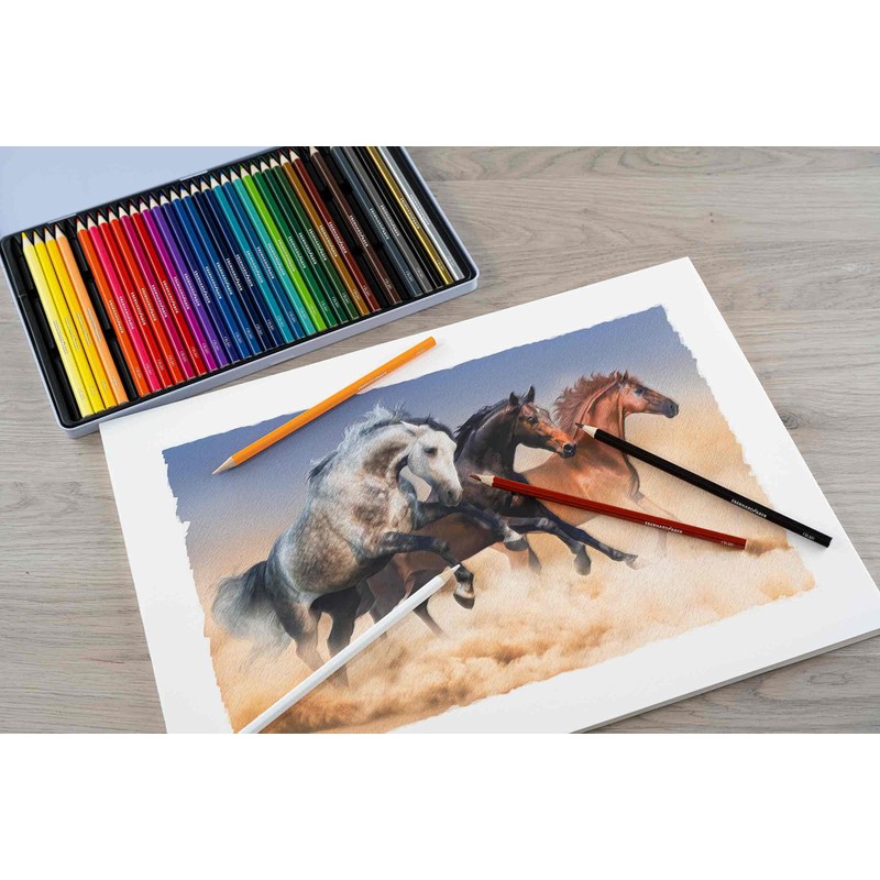 Eberhard Faber 514836 Colouring Pencil, Hexagonal, Pack of 36, Tin