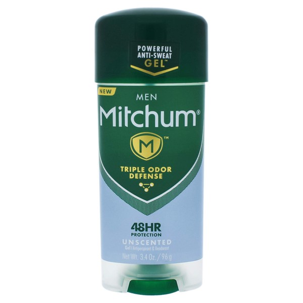 Mitchum Mitchum Clear Gel Antiperspirant & Deodorant, Unscented for Unisex Deodorant 3.4 oz