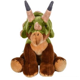 Tribello Dinosaur Triceratops Stuffed Animals Fluffy Triceratops Plush Toy 9” Dinos & Dragons Toys for Kids
