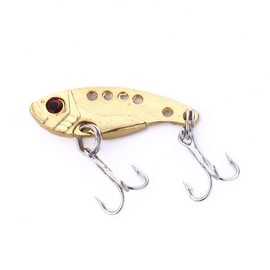 CENPEK VIB Fishing Lures 4pcs 35mm Crank Lure Spinner with Treble Hook for Freshwater and Saltwater