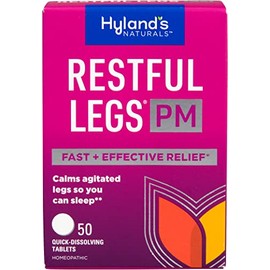 Hyland's Hyland's Restful Legs PM, Nighttime Formula, Calms Agitated Legs so You Can Sleep, 50 Quick Dissolving Tablets
