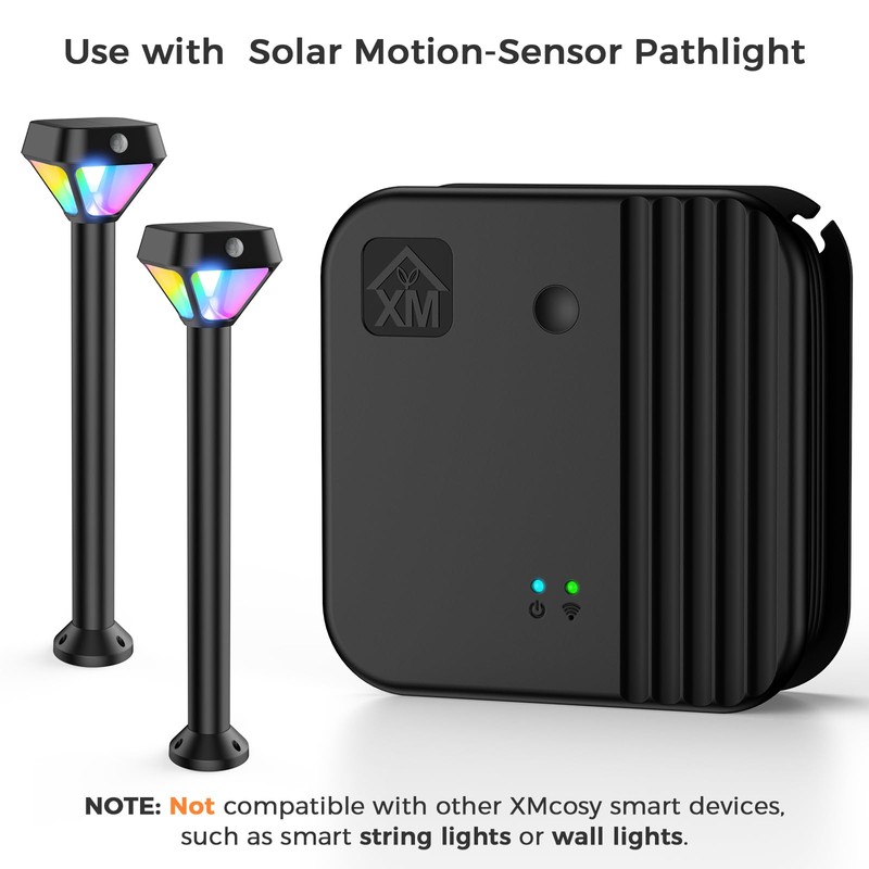 XMCOSY+ Smart Bridge for Smart Solar Outdoor Lights with Motion