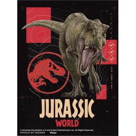 Yanoman 2308-69 150 Piece Petite Paris Clear Jigsaw Puzzle Jurassic World Predator (3 x 4.0 inches (7.6 x 10.2 cm), No Glue Required, No Frame Required, Mini Easel, Includes Piece Claim Card
