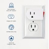 KL 4pc Wall Outlet 3Prong AC Power 1 Port Adapter