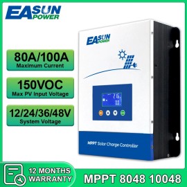 EASUN 80A 100A MPPT Solar Panel Regulator Battery Charge Controller 12V 24V 36V 48V - ICharger-MPPT-8048