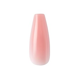 KISS Jelly Fantasy On-Trend - Juego de uñas translúcidas con pegamento largo y esculpido para presionar, "Be Jelly", con pegamento de uñas de gel rosa