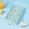 WIBIMEN Round Ice Cube Tray with Lid & Bin Ice