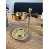 Bitto Weihrauchbrenner Oman golden Messing verstellbar, H 10 cm, Ø